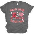 Read Your Heart Out Valentine Teacher Book Lover Unisex Jersey T-Shirt