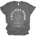A Well Read Woman Book Lover Literary Quote Unisex Jersey T-Shirt