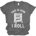 Reader Librarian Library This Is How I Roll Book Cart Meme Unisex Jersey T-Shirt