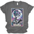 The Reader Tarot Card Reading Skeleton Skull Book Lover Unisex Jersey T-Shirt The Reader Tarot Card Reading Skeleton Skull Book Lover Unisex Jersey T-Shirt