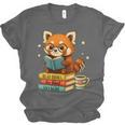 Reading Book Lover Red Panda Read Books Be Kind Stays Weird Unisex Jersey T-Shirt