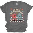 Reading Book Lover School Librarian Hooray It's Library Day Unisex Jersey T-Shirt