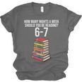 Reading Book Teacher 67 Six Seven Meme Unisex Jersey T-Shirt