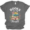 Reading Books Are My Therapy Unisex Jersey T-Shirt