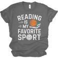 Reading Is My Favorite Sport Reading Book Lover Reader Unisex Jersey T-Shirt