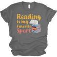 Reading Is My Favorite Sport Book Lovers Unisex Jersey T-Shirt