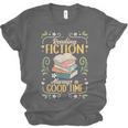 Reading Fiction Always A Good Time Book Reading Bookworm Unisex Jersey T-Shirt Reading Fiction Always A Good Time Book Reading Bookworm Unisex Jersey T-Shirt