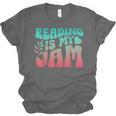 Reading Is My Jam Book Lover Bookworm Teacher Library Reader Unisex Jersey T-Shirt Reading Is My Jam Book Lover Bookworm Teacher Library Reader Unisex Jersey T-Shirt