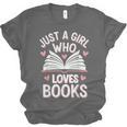 Reading Just A Girl Who Loves Books Unisex Jersey T-Shirt