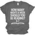 Reading Meme 6 To 7 Nights a Week Book Appreciation Unisex Jersey T-Shirt