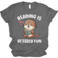 Reading Is Otterly Fun Otter Bookworm Book Lover Librarian Unisex Jersey T-Shirt Reading Is Otterly Fun Otter Bookworm Book Lover Librarian Unisex Jersey T-Shirt