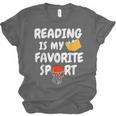 Reading Is My Tee Favorite Sport Basketball World Book Day Unisex Jersey T-Shirt
