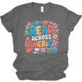 Reads Across Tee America Books Reader Reading Teacher Unisex Jersey T-Shirt