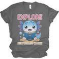 Readsolotl Kawaii Axolotl Book Lover Reading Unisex Jersey T-Shirt