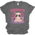 Readsolotl Pink Kawaii Axolotl Book Lover Reading Unisex Jersey T-Shirt Readsolotl Pink Kawaii Axolotl Book Lover Reading Unisex Jersey T-Shirt