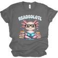 Readsolotl Pink Kawaii Axolotl Read Book Lover Reading Unisex Jersey T-Shirt Readsolotl Pink Kawaii Axolotl Read Book Lover Reading Unisex Jersey T-Shirt