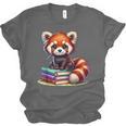 Red Panda Books Lover Reading Bookworm Unisex Jersey T-Shirt