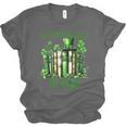 Retro Book Lucky Reading Teacher St Patrick's Day -Adults Small Cotton Blend Polyester Blend Short Sleeve Unisex Jersey T-Shirt