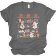 Retro Ghost Reading Book Teacher Librarian Bookish Christmas Unisex Jersey T-Shirt