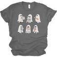 Retro Ghost Reading Books Halloween Bookish Ghost Bookworm Unisex Jersey T-Shirt