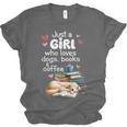 Retro Just A Girl Who Love Dogs Books And Coffee Bookworm Unisex Jersey T-Shirt Retro Just A Girl Who Love Dogs Books And Coffee Bookworm Unisex Jersey T-Shirt