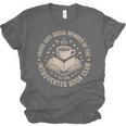 Retro Proud Introverted Book Club Anti Social Reader Unisex Jersey T-Shirt