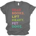 Retro Read Books Lift Heavy Pet Dogs Gym Book Lover Unisex Jersey T-Shirt Retro Read Books Lift Heavy Pet Dogs Gym Book Lover Unisex Jersey T-Shirt