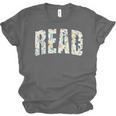 Retro Read Floral Reading Bookworm Librarian Book Lover Unisex Jersey T-Shirt Retro Read Floral Reading Bookworm Librarian Book Lover Unisex Jersey T-Shirt