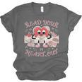 Retro Read Your Heart Out Valentine’s Day Teacher Book Lover Unisex Jersey T-Shirt