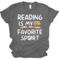 Retro Reading Is My Favorite Sport Baseball World Book Day Unisex Jersey T-Shirt