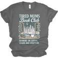 Retro Tired Moms Book Club Bookish Booktrovert Mother's Day Unisex Jersey T-Shirt