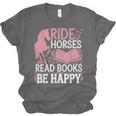 Ride Horses Read Books Be Happy Unisex Jersey T-Shirt