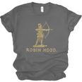Robin Hood The Archer Book Cover Illustration In Gold Unisex Jersey T-Shirt