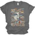 RtY Book Man Graphic Eyes Colorful Art Small Unisex Jersey T-Shirt