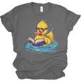 Rubber Duck Reading Book Swim Rubber Duckling Rubber Duckie Unisex Jersey T-Shirt