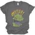Rugrats Reptar Distressed Comic Book Style Cartoon Unisex Jersey T-Shirt