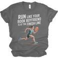 Run Like Your Book Boyfriend Is Waiting Runner Reader Unisex Jersey T-Shirt