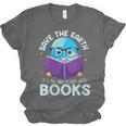 Save Earth It´s Only Planet With Books Reader Earth Day Unisex Jersey T-Shirt Save Earth It´s Only Planet With Books Reader Earth Day Unisex Jersey T-Shirt