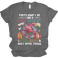 School Secretary Read Books And Know Things Flowers Flamingo Unisex Jersey T-Shirt