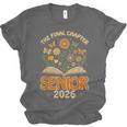 Senior 2026 Final Chapter Retro Book Lover Last First Day Unisex Jersey T-Shirt