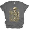 Skeleton Book Floral Skull Halloween Teacher Costume Unisex Jersey T-Shirt Skeleton Book Floral Skull Halloween Teacher Costume Unisex Jersey T-Shirt