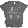 Smutty Book Lover Women Fueled By Sarcasm And Smut Spicy Unisex Jersey T-Shirt