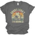 Sorry I Can't I'm Booked Reading For Cat Lover For Men Women Unisex Jersey T-Shirt Sorry I Can't I'm Booked Reading For Cat Lover For Men Women Unisex Jersey T-Shirt