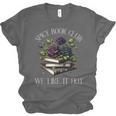 Spicy Book Club Dark Romance Lover Spicy Bookish Merch Goth Unisex Jersey T-Shirt