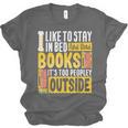 I Like To Stay In Bed And Read Books It's Too Peopley Outsid Unisex Jersey T-Shirt I Like To Stay In Bed And Read Books It's Too Peopley Outsid Unisex Jersey T-Shirt