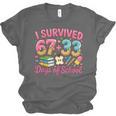 Survived 67 Days Of School Ice Cream Drip Apple Pencil Book Unisex Jersey T-Shirt Survived 67 Days Of School Ice Cream Drip Apple Pencil Book Unisex Jersey T-Shirt