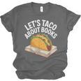 Taco Books Mexican Reading Teacher Book Lovers Bookish Unisex Jersey T-Shirt
