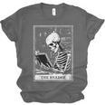 Tarot Card Shirt The Reader Tarot Skeleton Reading Book Unisex Jersey T-Shirt Tarot Card Shirt The Reader Tarot Skeleton Reading Book Unisex Jersey T-Shirt