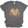 Teacher Book Pumpkin Fall Reading Thanksgiving Autumn Unisex Jersey T-Shirt