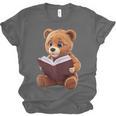 Teddy Bear Reading a Book Unisex Jersey T-Shirt